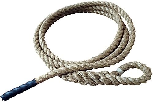 Fitropes ® - Gym Climbing Rope – 36mm Manila Gym Rope with Soft Eye 4m