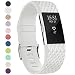 Produktbild Onedream Kompatibel für Fitbit Charge2 Charge 2 Armband Damen Herren Ersatzarmband Sport Band Weiß
