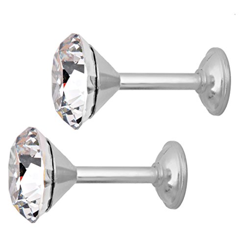 Generic Paar Diamond Design Raffhalter Gardinenhalter Vorhang Haken Tür Wand – Silber - 8
