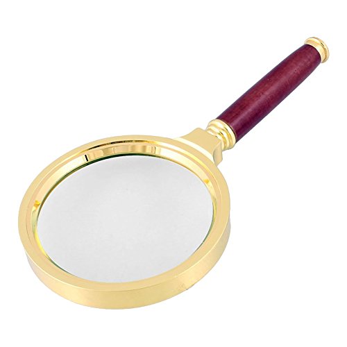 Rokoo 12X   13X   14X   15X Lupa Lente   ptica Palo de Rosa Handle Gold Tone LupaComprobar seriamente y empaquetar mejor antes de enviar  Puede ser utilizado para la inspecci  n cercana de art  culos como sell