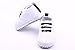 JTC Baby Toddler Girl Boy Crown Print Canvas Crib Shoes Infant Sneakers (13cm/12-18 Months, White)