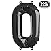 Produktbild Folienballon Zahl in Schwarz - XXL 40"/100cm Riesenzahl 100cm Ballon - Folienballons für Luft oder Helium als Geburtstag, Hochzeit , Jubiläum oder Abschluss Geschenk, Party Dekoration (Schwarz[ 0 ])