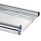 Jago Selbsthaftende Sonnenschutzfolie Tönungsoflie Sonnenschutz Scheibenfolie mit Spiegeleffekt (Hitze-Reflektion ca. 86 %) 99 % UV-Schutz mit Größenwahl
