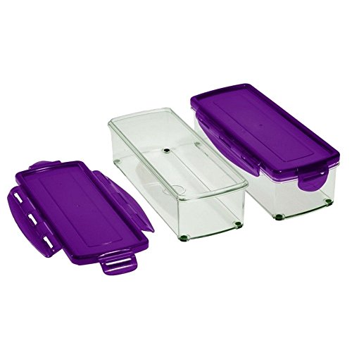 Genius Nicer Dicer Plus incl. Auffangbehälter Set 17 tlg. lila Gemüseschneider - 3