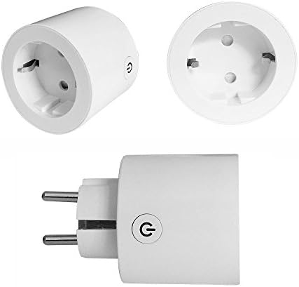 Smart EU Plug Mini Socket WiFi Outlet Compatible with Amazon Alexa/Google Assistant by Smartphones-Remote Control Home Electronics