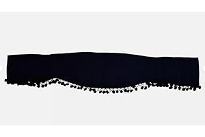 ARDILLION Dark Blue Front Window Curtain Plush Velvet Black Tassels Compatible with Daf Trucks Sunshade With Inscription