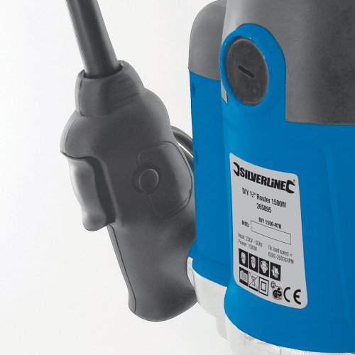 Silverline 264895 Heimwerker-Oberfräse, 1500 W, 1/2 Zoll - 5