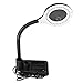 Produktbild SXYULQQZ 36LED 5X 10X Lupe Lampe: Tageslicht Hell beleuchtete Linse - Lupenleuchte, höhenverstellbarer Schwanenhals für Schreibtisch, Tisch, Aufgabe, Handwerk, Schmuck, Nähen, Werkbank
