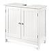 HOMFA Meuble sous Lavabo de Salle de Bain Meuble Dessous de Lavabo Meuble de Rangement sous Vasque en MDF 60*60*30CM Blanc