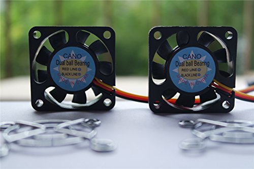(zwei Verpackungs)Usb Lüfter Ventilatoren fan lange Lebensdauer Dual-Kugellager-Fan für PC, TV-BOX (USB 5V, 40X40X10mm) - 2