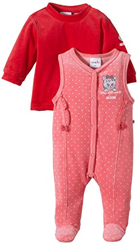 Julius Hüpeden Baby Girls 552340 Footies, Pink (Gerania 161735), 0-3 Months (Herstellergröße: 56)