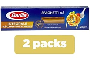 Espaguetis trigo completo Barilla paquete 500 grs Juego de 2 unidades