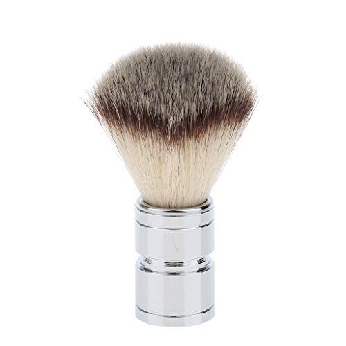 Sharplace Professional Mens Beard Mustache Shaving Grooming Brush Wet Shave Tool High Quality Metal