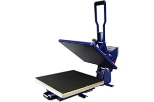 UKPRESS Heat Press Machine with Slider Draw HPC480-2 High Pressure 38x38 cm Sublimation Printing for T Shirt, Cushion Cover, Fabrics, Ceramics, Metals