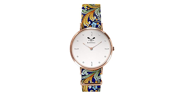 Barbosa Orologio Donna Analogico al Quarzo con cinturino in Nylon Maiolica  : Amazon.it: Orologi