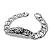 Produktbild youjiu Dekorationen Vintage Dekoration Windlicht Gartendekoherrschaftsstarkes Herrenarmband Aus Titan-Stahl Mit Tiger-Kopf