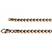 Price comparison product image Exclusive 585 Rose Gold Curb Chain Necklace, 55 cm/4.0 mm – 4-Sided Diamond (Polished) – Rose Gold Chain 585