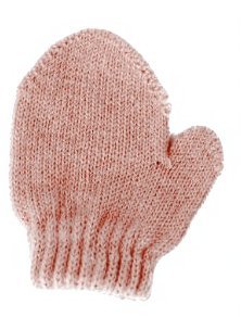 Girls or Boys Knitted Babies Mittens - Pink Christmas Stocking Filler Gift Idea