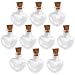 Produktbild NUOLUX 10ST-Liebe-Herz-Glasflaschen für Hochzeiten Wunsch Schmuck Party Favors (Clear)