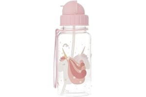 Tutete Gourde Enfant avec Paille Douce Rétractable | Bouteille d'Eau Tritan 500ml Sans BPA, Lavable au Lave-Vaisselle, Poignée de Transport et Bouchon Anti-Fuite Facile à Ouvrir | Magical Unicorn