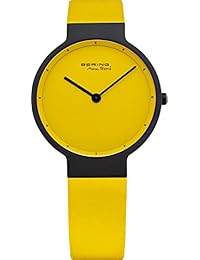 Bering Time de mujer reloj de pulsera amarilla Max René Ultraslim Esfera 12631 – 827