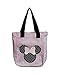 Produktbild Disney Minnie Mouse Polka Dot & Pin Stripe Pink & Black Zippered Tote Bag