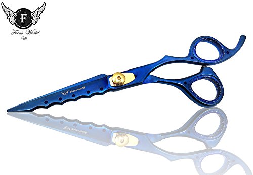 FocusWorld Professional Hair Cutting Hair Dressing Scissors Shears Barbers Salons Hairdressing 6.5", Very Sharp Convex Blades