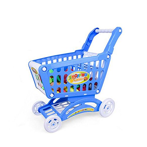 Preisvergleich Produktbild Der Einkaufswagen Küchenspielzeug Schneiden Kinderküche Gemüse Lebensmittel Lernen Spielzeugkunststoff Obst Pädagogisches Rollenspieleeichhorn Weihnachtsgeschenk CFZHANG