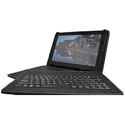 Theoutlettablet® Funda Negra con Teclado extraíble en español (Incluye Letra Ñ) para Tablet Lenovo Tab 2 A10-30 X30F 10.1"