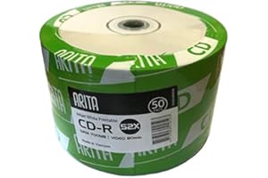 RITEK/ ARITA RITEK/ARITA 52x 700MB (Video) / 80 Minutes CD-R Blanks White Inkjet Printable