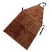 Produktbild FLAMEER PU Leder Schürze Arbeitsschürze Schutzschürze Latzschürze für alle Menschen zum jede Anlässe, Größe und Farbe Auswahl - Braun 90x60cm