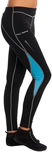 Mobina Compression Premium Womens Running Jogging Cycling Sporting Training Fitness Thermal Tights - blue S