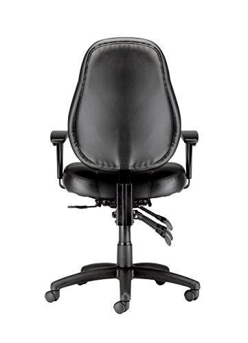 Chairs For Offices 140050BKLT9 Leather Extra Tall Seat Heavy Duty Ergonomic Back Care Chair Black Seat Height 68cm Free 3 day Delivery
