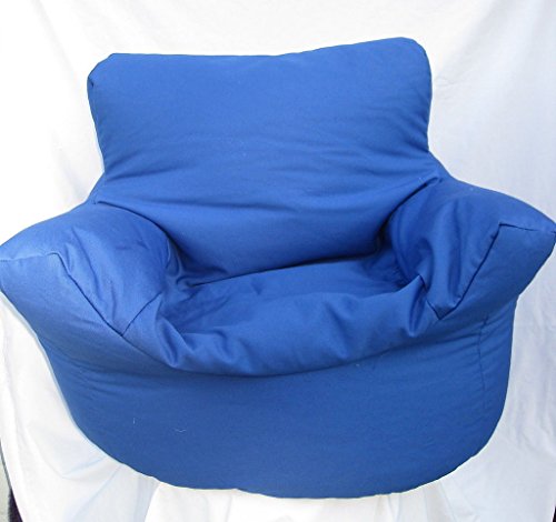 Kiddies Bean Bag Arm Chair Seat With Beans Royal Blue * Hallways ®
