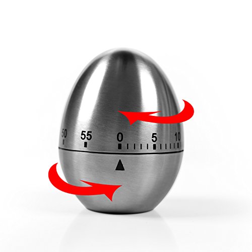 Eieruhr Family Care Zeitmesser Küche Maschinerie Eiförmige Stahl Kurzzeitwecker mit Stoppuhr Rostfreier Kurzzeitmesser - 2