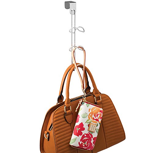 InterDesign 06580EU Classico Handtaschenhalter zum Hängen über die Tür, Chrom - 3