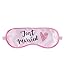 Produktbild SIX Hochzeits Accessoire,"Just Married" Schlafmaske, Reise Maske, rosa (129-717)