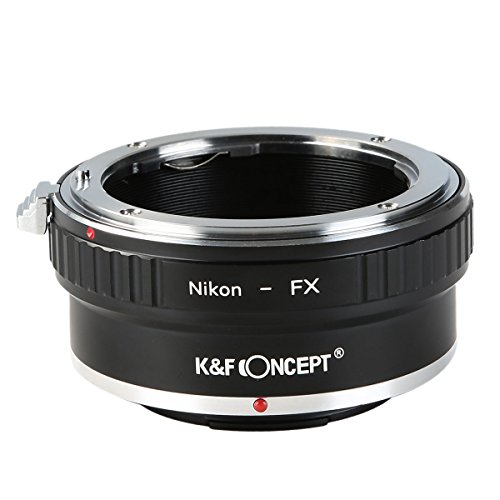 K F CONCEPT Bague adaptation objectif Nikon-FX Adaptateur de monture pour monter objectif Nikon    Cam  ra Fujifilm FX en M  tal