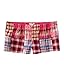 Aeropostale Womens Elastic Band Plaid Sleep Pajama Shorts petuniapink XS