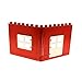 Produktbild 1 x Lego Duplo Wand Element komplett rot weiß mit Fenster Tür Puppenhaus 2206 2205 51261 51260
