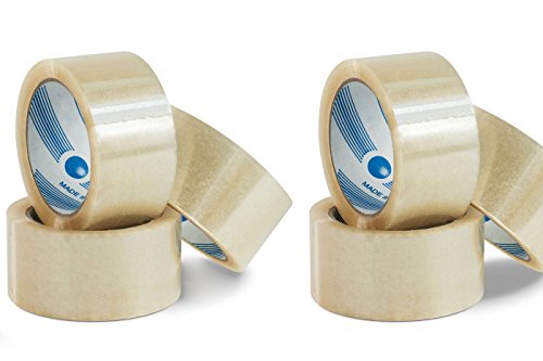 Bes 22051 Ruban adhésif emballage silencieux, 50 mm x 66 m, transparent, 6 rouleaux