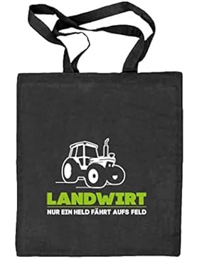 Landwirt Trecker, Traktor Bauer Natur Stoffbeutel Jute Tasche (ONE SIZE)