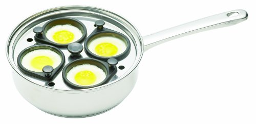 Clearview Edelstahl-Pochierpfanne für 4 Eier, 20,5 cm - 3