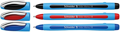 Schneider Slider Memo XB Kugelschreiber 3er Etui schwarz/rot/blau - 2