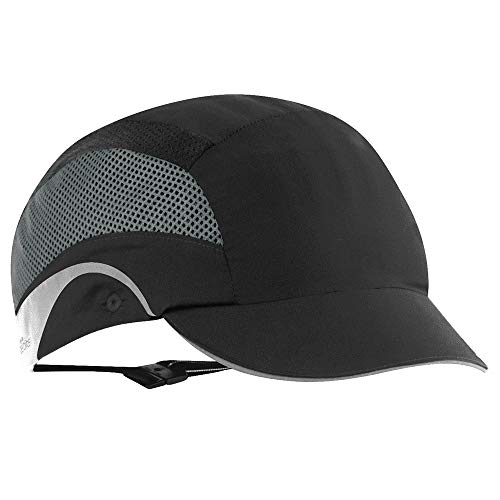JSP aaf000  001  100  HARDCAP Aerolite Short Peak Bump Cap, 5 cm), color negro