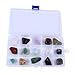 Produktbild 15PCS Trommelstein Mischung Edelsteinen Heilsteine Set Mit Box, Bunte Edelsteine Fur Kinder Gemstones DIY Topfpflanzen Aquarien Dekoration