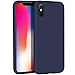Produktbild iPhone X Hülle, iPhone 10 Hülle HOCO Flüssiges Silikon Gel Gummi Matte Stoßfest Anti Kratzer Dünn Ultra Slim Fit mit weichem Microfaser Futter Wasserfest Schockabsorbierend Flexibel 3D Voll Schutzhüll