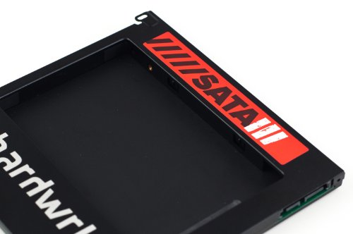 hardwrk SATA3-Adapter-Umbau-Kit für Apple MacBook (Pro) 13″ 15″ 17″ – Caddy (ersetzt SuperDrive) + USB-Gehäuse – 9,5 mm Festplattenrahmen Einbaurahmen (SATA auf SATA) - 2