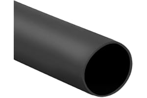 Unifizz Gaine thermorétractable 18 mm de diamètre 29 mm de largeur plate Rapport 2:1 - 1 m - Noir