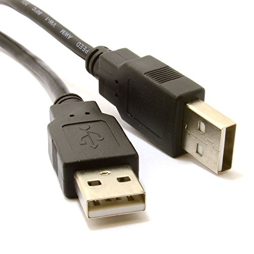 DaoRier USB 2,0 Kabel A Zum A Männlich Zum Männlich Male to Male Stecker auf Stecker Hoch Geschwindigkeit Schwarz Kabel 1m 100cm, 1 Stück - 2